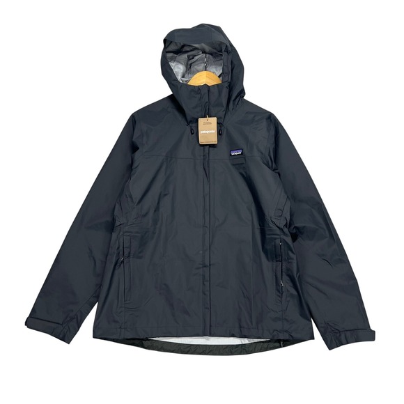 Patagonia Jackets & Blazers - Patagonia Torrentshell 3L Rain Jacket Womens Large Black Grey Waterproof 85246